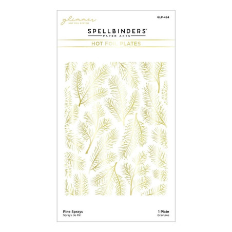 Spellbinders Pine Sprays Glimmer Hot Foil Plate
