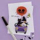 Spellbinders Gnome Drive Halloween Etched Dies