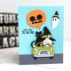 Spellbinders Gnome Drive Halloween Etched Dies