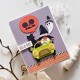 Spellbinders Gnome Drive Halloween Etched Dies