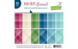 LAWN FAWN Favorite Flannel Paper Pack 15x15m