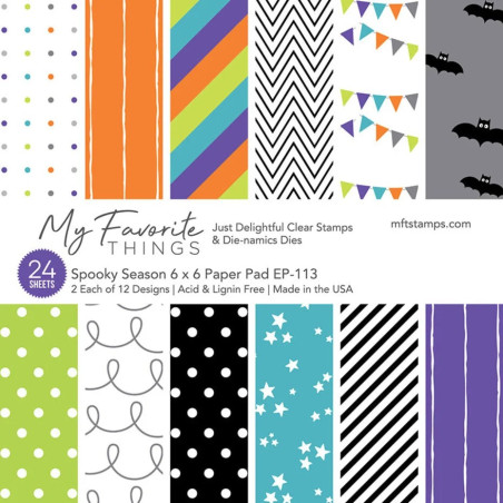 My Favorite Things Spooky Season Paper Pad 15x15cm