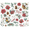 Simple Stories Simple Vintage 'Tis The Season Floral Bits 43pz