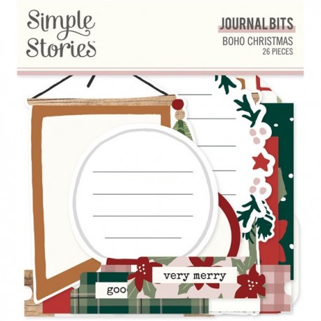 Simple Stories Boho Christmas Journal Bits 26pz