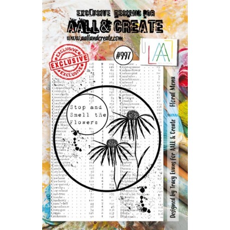 AALL & Create Stamp Set 997 Floral Menu