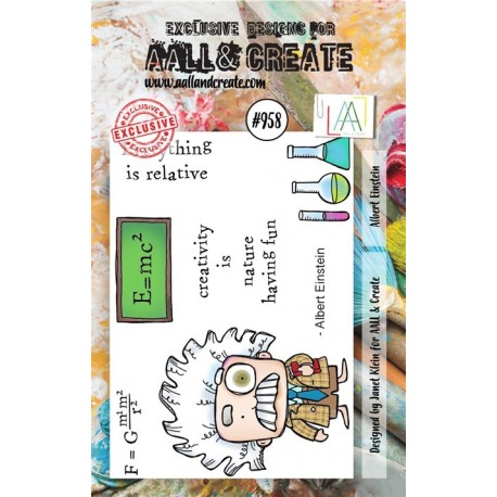 AALL & Create Stamp Set A7 958 Albert Einstein