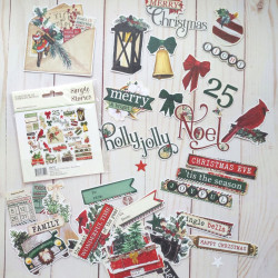 Simple Stories Simple Vintage 'Tis The Season Bits & Pieces 42pz