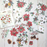 Simple Stories Simple Vintage 'Tis The Season Floral Bits 43pz