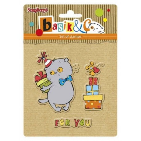 ScrapBerry's Set Of Clear Rubber Stamps Basic's New Adventure 1