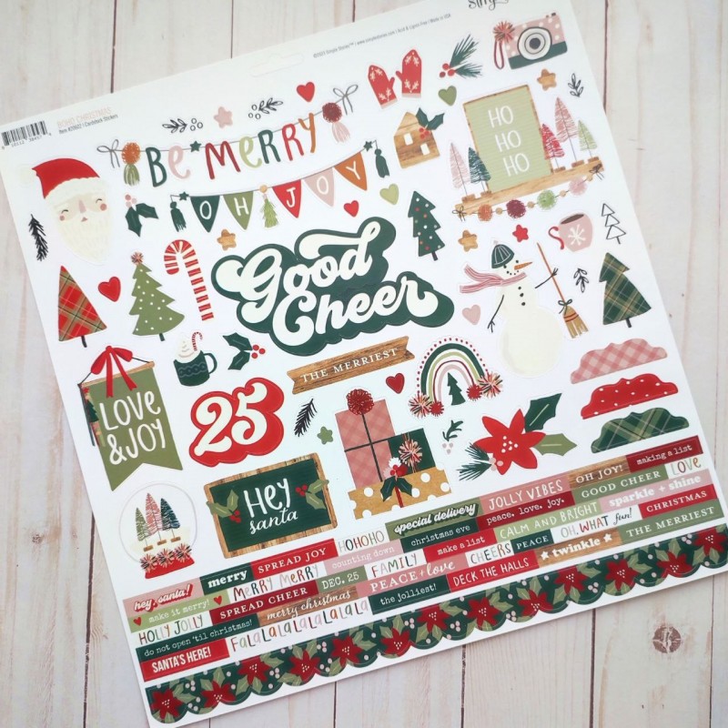 Simple Stories Collection Kit - Boho Christmas