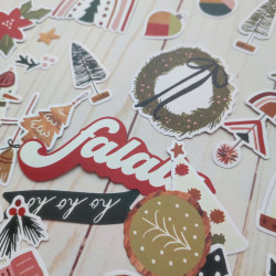 Simple Stories Boho Christmas Bits & Pieces 54pz