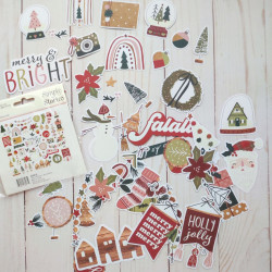 Simple Stories Boho Christmas Bits & Pieces 54pz