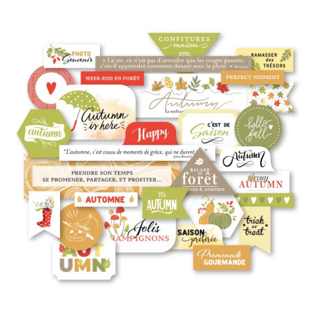 Mes P'tits Ciseaux Automne Gourmand Die-cuts