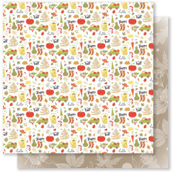 Mes P'tits Ciseaux Automne Gourmand Collection 30x30cm