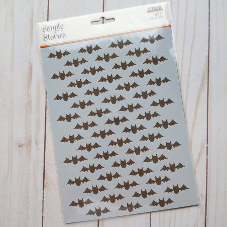 Simple Stories FaBOOlous Stencil Batty