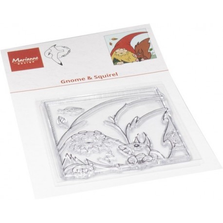 Marianne Design Clear Stamps Hetty's Gnome & Squirrel