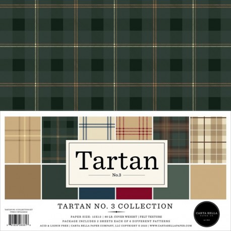 Carta Bella Tartan No. 3 Collection 30x30cm