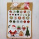 Echo Park Have A Holly Jolly Christmas Adhesive Brads 25pz+8 Chipboard