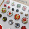 Echo Park Have A Holly Jolly Christmas Adhesive Brads 25pz+8 Chipboard