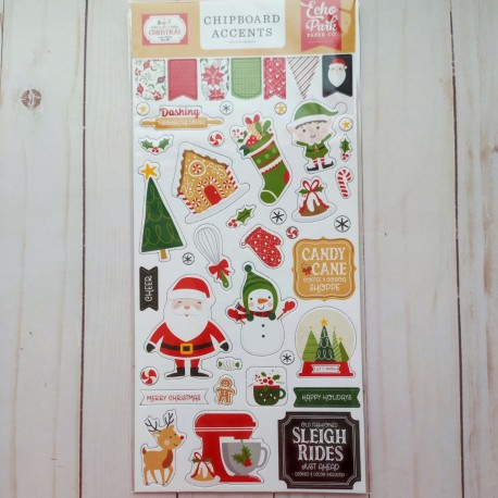 Echo Park Have A Holly Jolly Christmas Chipboard Accents