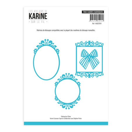 Les Ateliers de Karine SUR LE FIL Trio Cadres baroques Dies