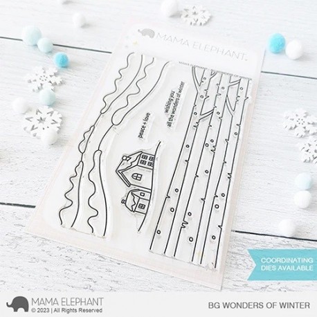 Mama Elephant BG WONDERS OF WINTER Clear Stamp