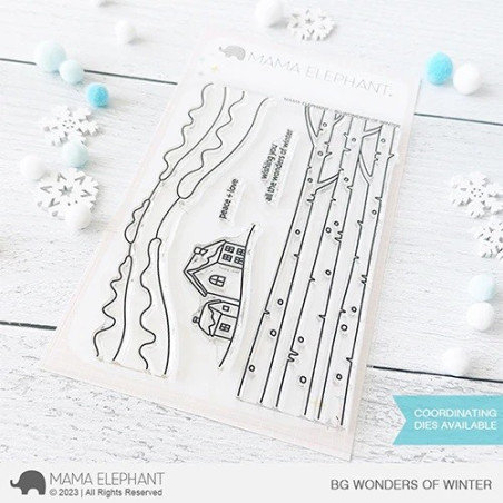 Mama Elephant BG WONDERS OF WINTER Clear Stamp