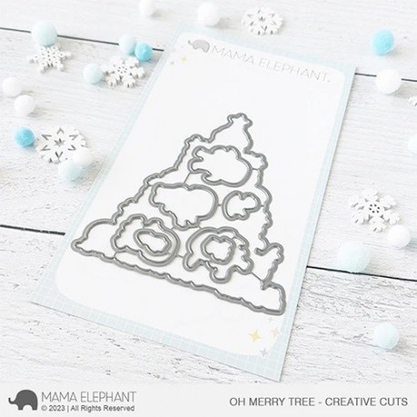 Mama Elephant OH MERRY TREE CREATIVE CUTS