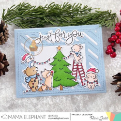 Mama Elephant DECORATE THE TREE Clear Stamp