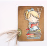 Timbro in gomma Plate B Lettura