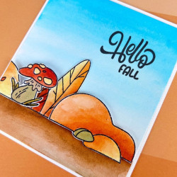 TOMMY Clear Stamps - Hello Fall by lellaillustration
