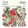 Simple Stories The Holiday Life Floral Bits & Pieces 61pz