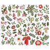 Simple Stories The Holiday Life Floral Bits & Pieces 61pz