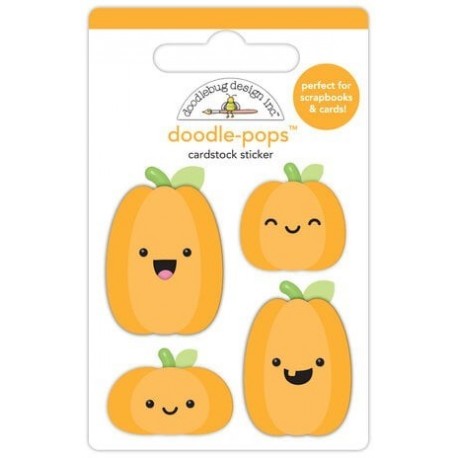 Doodlebug Design Pumpkin Pals Doodle-Pops 3D Stickers