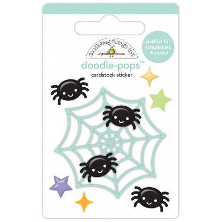 Doodlebug Design Spiderlings Doodle-Pops 3D Stickers