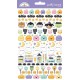 Doodlebug Design Sweet & Spooky Puffy Icons Stickers 140 pz