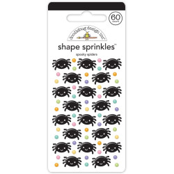 Doodlebug Design Spooky Spiders Shape Sprinkles