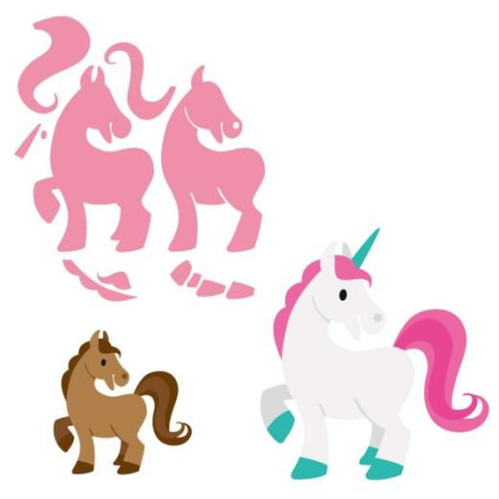 Marianne Design Collectables Eline's Horse & Unicorn
