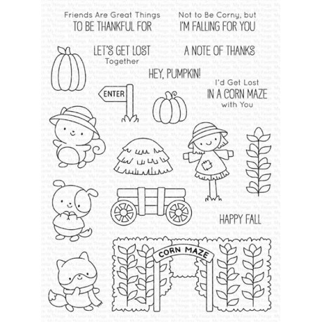 My Favorite Things Corn Maze Cuties Clear Stamps