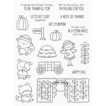 My Favorite Things Corn Maze Cuties Clear Stamps