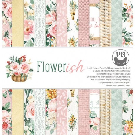Piatek FLOWERISH Paper Pad 30x30cm