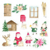 Piatek Ephemera Set SANTA'S WORKSHOP 12pcs