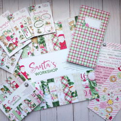 Piatek Ephemera Set SANTA'S WORKSHOP 12pcs