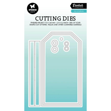 StudioLight Cutting Dies Essentials Tag Journal nr.580