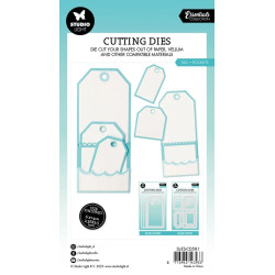 StudioLight Cutting Dies Essentials Tag + Pockets nr.581