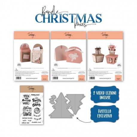 Bundle Christmas boxes + 2 lezioni + 1 pochette + 1 fustella esclusiva
