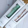 Tommy Similpelle Stampata – Foglie Verdi/oro e Verde antico 2fogli