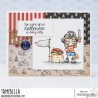 Stamping Bella Oddball Pirate & Pug Cling Stamp