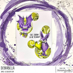 Stamping Bella Oddball Batty Duo Cling Stamp