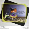 Stamping Bella Tiny Townie Wanda The Witch & Her Cauldron Cling Stamp